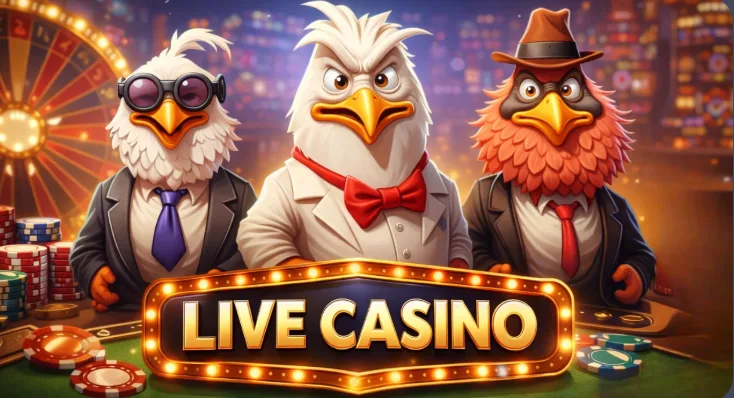 Slotspellen en live casino lobby op scherm